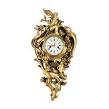 A cartel clock in gilded bronze, France late 18th century - Cassa sagomata decorata a [...]