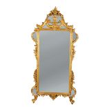 A mirror in carved and gilded wood, Genoa, eighth decade of the 18th century - corpo [...]