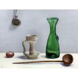 Margaret Barnard (1900-1992) - Three oil paintings - "Still Life", artists board 12ins x 16ins,