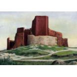 Margaret Barnard (1900-1992) - Four oil paintings - "Castle, Italy", canvas 10ins x 14ins,