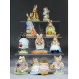 Ten Beswick pottery Beatrix Potter figures - "Pig Wig", 4ins high, "Samuel", 3.5ins high, "Miss