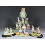 Five Beswick pottery Beatrix Potter figures - "Peter and Benjamin Picking Apples" (No.998 of