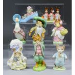 Eight Beswick pottery Beatrix Potter figures - "Lady Mouse from The Taylor of Gloucester", 4ins