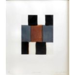 ARR Sean Scully (born 1945) - Etching/aquatint - "The Vertical Bridge", 15.5ins x 12.5ins, No. 10 of