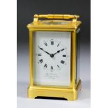 A late 19th Century French carriage clock, No. 19118, retailed by Charles Frodsham, 115 New Bond