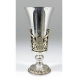 An Elizabeth II Aurum silver and silver gilt limited edition commemorative goblet - "The Wedding