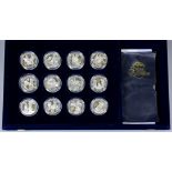A collection of sixty Westminster Mint silver proof coins to commemorate the Golden Wedding