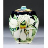 A Moorcroft pottery special edition jar and cover, shape No. 401 (No. 135), tube lined and decorated