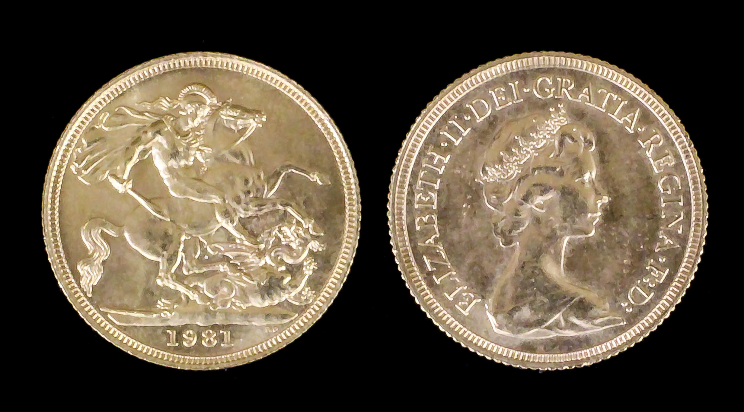 Two Elizabeth II 1981 Sovereigns (Uncirculated)