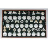 A set of fifty two Elizabeth II silver medallions - "Great British Regiments", each 1.75ins