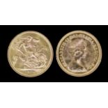 Two Elizabeth II 1974 Sovereigns (Uncirculated)