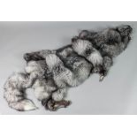 Five summer arctic fox pelts