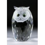 A Swarovski "Silver Crystal" giant owl, designed by Max Schreck, introduced 1983 and retired 2008,