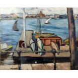 *** Robert Heriot Westwater (1905-1962) - Oil painting painted on both sides of wooden panel -