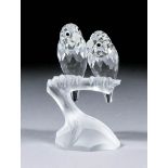 A Swarovski First Collectors Annual Edition 1987 model - "Togetherness" - The love birds, 4ins high,