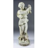 O. Andreini (late 19th Century) - Marble sculpture - Standing figure of a classically draped young