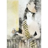 *** Marie Laurencin (1883-1956) - Coloured lithograph - "Portrait of the Artist" - Young lady