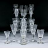 A quantity of late 19th/early 20th Century drinking glasses and other glass items, various