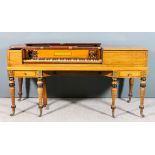 An early 19th Century mahogany square piano by John Broadwood & Sons, Great Pulteney Street,