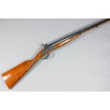 A modern 12 bore side by side muzzle loading black powder shotgun by Diker, Serial No. 3910871,