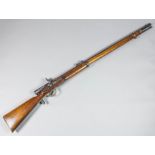 A 19th Century .577 calibre experimental breach loading rifle by Treeby, the 33ins plain steel