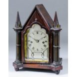 A good early 19th Century rosewood cased mantel clock of small proportions, by Richard Ganthony,