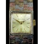 A modern lady's 9ct rose yellow and white gold cased Bueche Girod wristwatch, the gilt dial with
