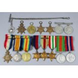 A group of three George V First World War Medals to 10797 R. Batten Royal Navy, comprising - 1914-15