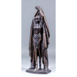 20th Century school - Modern bronze - Study of exotic dancer, her arms raised above her head,