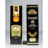 Six one litre bottles of Bell's Old Scotch Whisky (43% proof), three one litre bottles of Grand