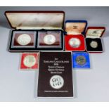 An Elizabeth II 1976 The Turks and Caicos Islands silver proof Twenty Crown coin in Royal Canadian