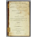 Thomas Paine - "Rights of Man", printed for The Booksellers, London 1792, part I, bound with "