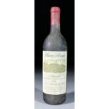One bottle of Bricco Rocche Barolo 1980 vintage, bottle No. 14236
