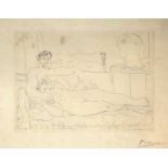 ARR Pablo Picasso (1881-1973) - Etching - "Le Repos du Sculpteur II", from "La Suite Vollard", 1933,