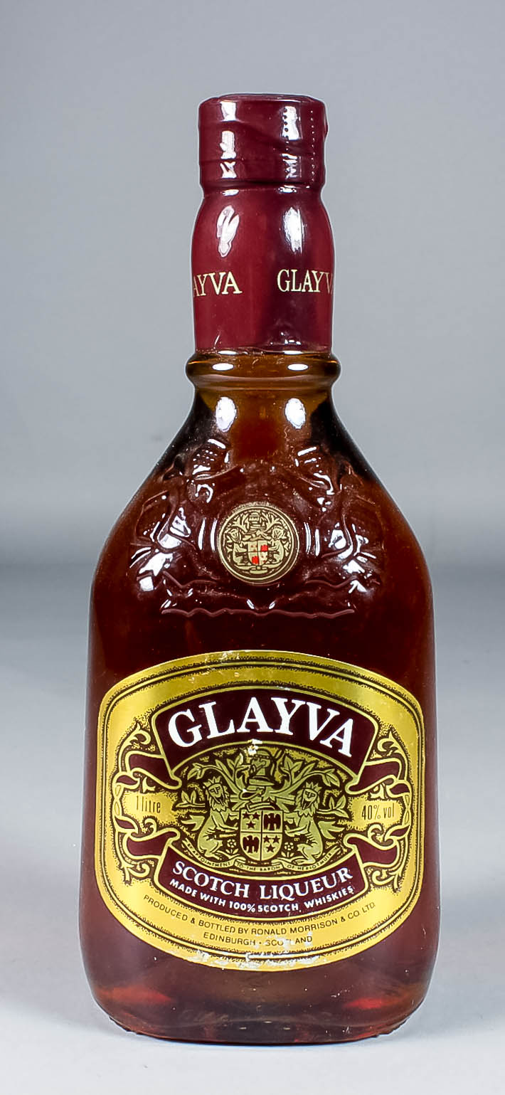 Fourteen one litre bottles of Glayva Scotch Liqueur (40% proof)