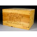 Twelve bottles of 2001 Chateau Pichon-Longueville (Pauillac) (contained in two sealed wooden six