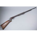 An early 20th Century .22 calibre underlever air rifle by BSA, Serial No. 49793, 19ins barrel with