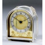 An Elizabeth II silver cased travelling timepiece by Charles Frodsham & Co, London, the gilt dial