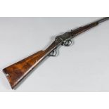 A 12 bore Martini action single barrel shotgun by Midland, Serial No. 861, 31ins blued steel