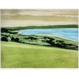 ***John Brunsdon (1933-2014) - Two limited edition colour prints - "Red Wharf Bay", and "