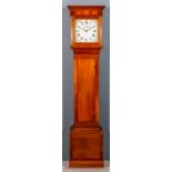 A late 18th Century mahogany longcase clock by Atwood of Lewis, the 11ins cream painted dial with