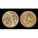 Two George V 1925 and 1926 Sovereigns (fine)