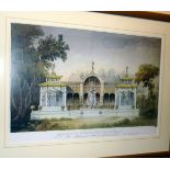 *13 various colour prints, mainly architectural, 26" x 10" approx., framed and glazed (13)
