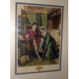 *Dendy Sadler by Boucher Two Coloured Engravings Signed by Both Artists Seated Huntsman and Maid,