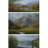 PAUL H. VARLEY HENLEY ARTIST SIGNED COLOUR PRINT 'Langdale Valley' 14 1/4" x 21 1/2" (36.2cm x 54.