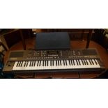 ROLAND EXR-7S OLDER TYPE ELECTRONIC KEYBOARD ON STAND