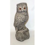 STONEWARE MODEL OF AN OWL