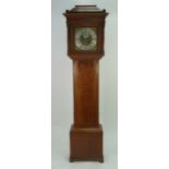 LATE EIGHTEENTH CENTURY MAHOGANY CROSSBANDED OAK LONGCASE CLOCK, signed Benj (ami) n Barlow,