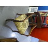 REGENCY MAHOGANY CARVERS ARMCHAIR (AS FOUND)