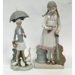 LLADRO PORCELAIN FIGURE, GIRL WITH CELLO, ON OBLONG BASE, LLADRO PORCELAIN FIGURE, GIRL WITH